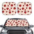 thumbnail image 6 of Lsque Red Ladybug 2 PCS Windshield Sun Shade | CarFoldable Window Covers | Car Accessories Reflect UV for Universal Cars SUV Truck | Large, 6 of 7