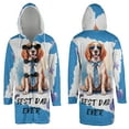 thumbnail image 3 of Happy Father's Day Best English Setter Cool Dad Ever All Over Print 3D Hooded Duffle Toggle Coat Dog Lover - 12007, 3 of 6