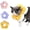 Yellow Flower, variant on Minzimin 1Pack Cat Cone Collar Soft, Adjustable Kitten Cone After, Waterproof E Collar for Pet to Stop Licking