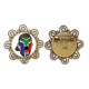 thumbnail image 1 of South Africa Flag maquillaje facial Cap Broche de flores, regalo de joyería para mujeres y niñas Unbranded M, 1 of 3