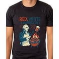 thumbnail image 3 of Red White Barbeque Men's George Washington Grill Master 4th of July BBQ Short-Sleeve Funny T-Shirt, 3 of 5