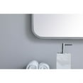 thumbnail image 4 of Soft corner metal rectangular mirror 30x36 inch in Silver, 4 of 5