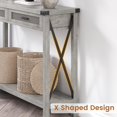 thumbnail image 3 of EDTara Entryway Table - 43 Inch Sofa Table with Storage Narrow Console Table with Rattan Drawers Couch Table Behind Sofa Entryway Table for Living Room Hallway Entrance Foyer, 3 of 7