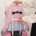 thumbnail image 4 of Women's Multifunctional Travel Backpack Luggage Bag with USB Interface Independent Shoe Cabinet Can Board The Plane, 4 of 5