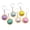 6pcs, variant on Dumpling Keychain, Adorable Mini Food Design, Compact Bag Charm for Backpacks, Keys