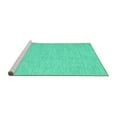 thumbnail image 2 of Ahgly Company Machine Washable Indoor Rectangle Abstract Turquoise Blue Contemporary Area Rugs, 5' x 7', 2 of 4