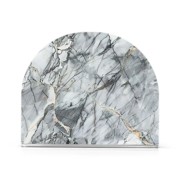 Ryvnso Acrylic Napkin Holder Table Kitchen Paper Tissue Organization 1 Pack Grey Marble Pattern