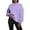 Purple, variant on VJGBEGW Womens Mock Neck Sweatshirt Oversized Pullover Fall Fashion Long Sleeve Tops Beige L
