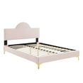 thumbnail image 3 of Modway Sunny Performance Velvet Full Bed in Pink, 3 of 10