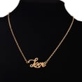 thumbnail image 3 of Collar de clavícula con colgante de letras, joyería, regalo de aniversario para Oro, 3 of 8