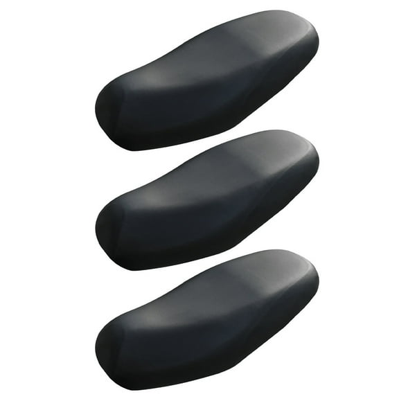 unbranded 3 Pcs Moped Motorcycle Seat Cover 60.00X40.00X1.00CM Black