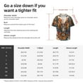 thumbnail image 5 of Kdxio Men's Hawaiian Shirt for Men Short Sleeve Shirt Colorful Owl Tattoo Art Summer Casual Holiday Beach Button Down T-Shirts, 5 of 5