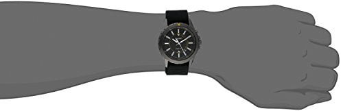 Seiko Men's SKA705 Recraft Black Dial Black Nylon Strap Power Reserve  Kinetic Watch 