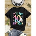 thumbnail image 1 of Summer Girls' Fashion Kids T-Shirt Casual Short Sleeve Top, 1 of 6