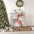 thumbnail image 2 of Christmas Stocking Holder Stand Decor 60" Black Wrought Iron Storage Portable Hat Coat Cloth 6 Hooks Hanger Stand Renovators Supply, 2 of 9