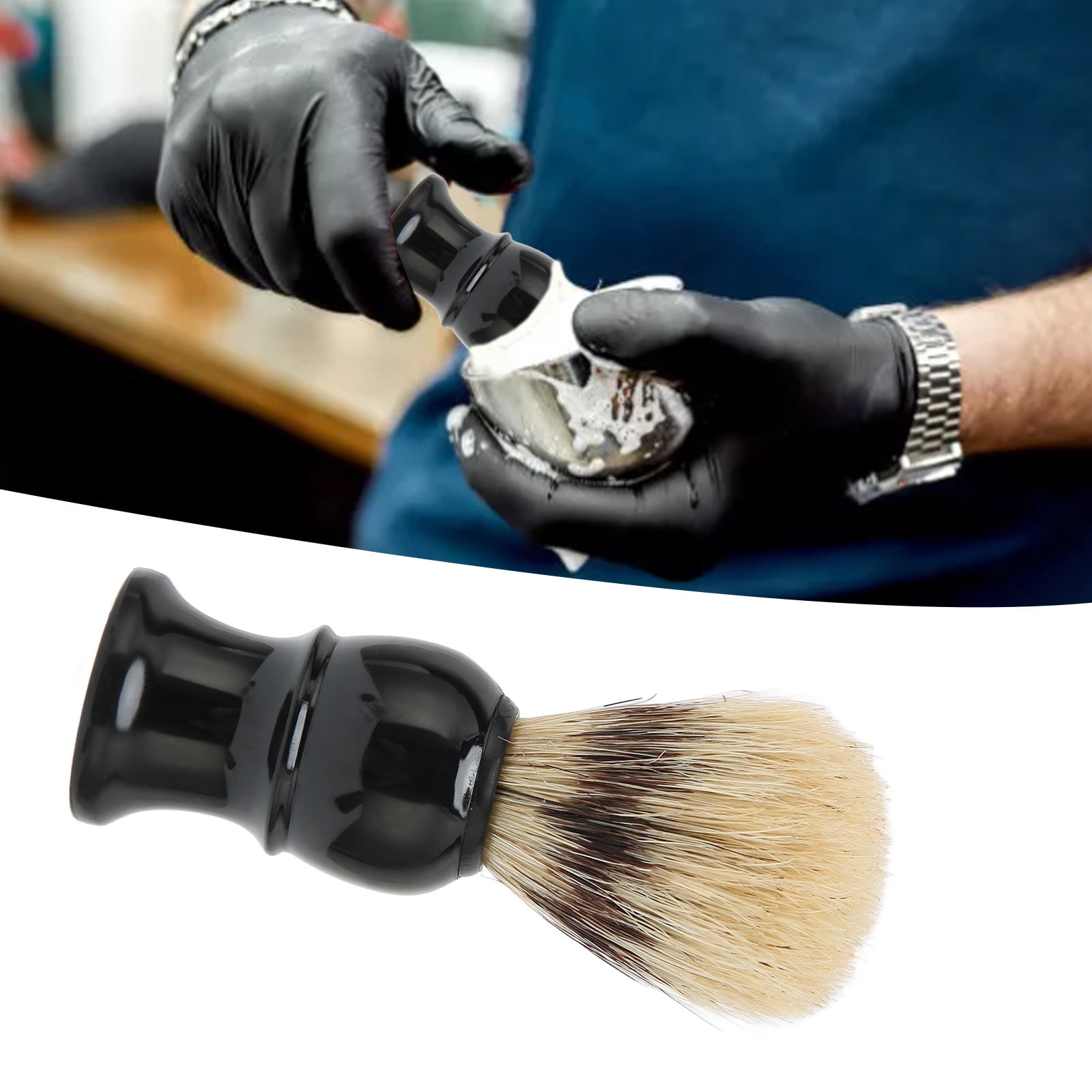 Portable And Versatile, Easy To Clean Soft Shaving Brush Dense Bristles