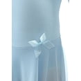 thumbnail image 4 of Elowel Girls' Ruffle Short Sleeve Skirted Leotard Light Blue (size-12-14 ), 4 of 4