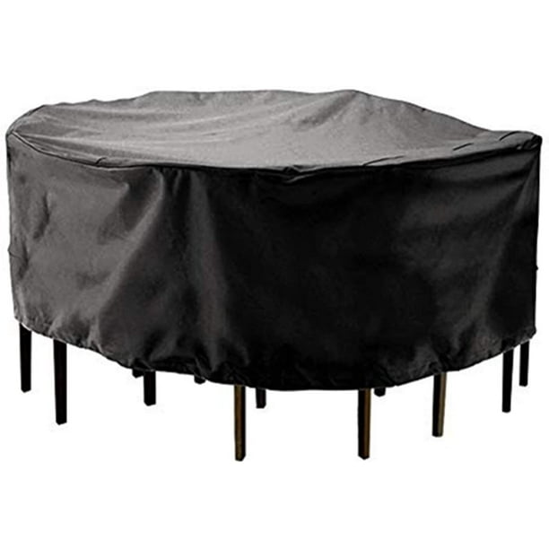 Outdoor Garden Furniture Cover Round Table Waterproof Resistant Circular Patio Tent Uv Dinner Chair Dust As Image Show 185x110cm Com Outdoor Garden Furniture Cover Round, Circular Patio Table Covers