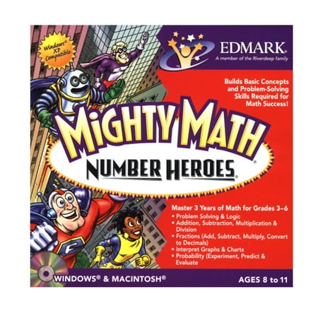 Mighty Math Number Heroes for Windows and Mac- XSDP -LLMIGNUHEJ - Mighty Math Number Heroes teaches your 3rd, 4th, 5th or 6th grader the concepts, facts and thinking skills necessary to build (Best Way To Teach Math)