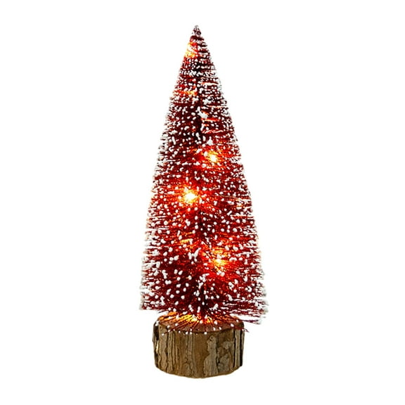 EUDIDV Xmas Decor Items LED Illuminated Mini Christmas Tree Christmas Tree Christmas Decoration Decorations Christmas Tree Desktop Decoration Scene Layout Door Decoration Christmas Ornaments