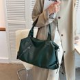 thumbnail image 2 of Bolsos de hombro grandes para mujer, de piel suave y de calidad, de color verde, nuevos bolsos de mano de gran capacidad para mujer, bolsos de mano informales que combinan con todo, 2024, 2 of 5