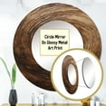 thumbnail image 3 of Designart "Calm Current Spiral in Brown I" Abstract Spirals Rund Mirror For Wall Decor - Large Brown Round Print Mirror - Round Modern Mirror - Wall Mounted Round Large Mirror - 29" x 29", 3 of 6
