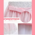 thumbnail image 6 of Flower Girl Dress Size 7 Girls Sleeveless Floral Lace Tulle Dress with Headband 3-9 Years Old Bowknot Princess Gown, Pink, 8 Years, 6 of 7