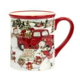 thumbnail image 4 of Certified International  Red Truck Snowman 16 oz. Mugs, Set of 4, 4 of 5