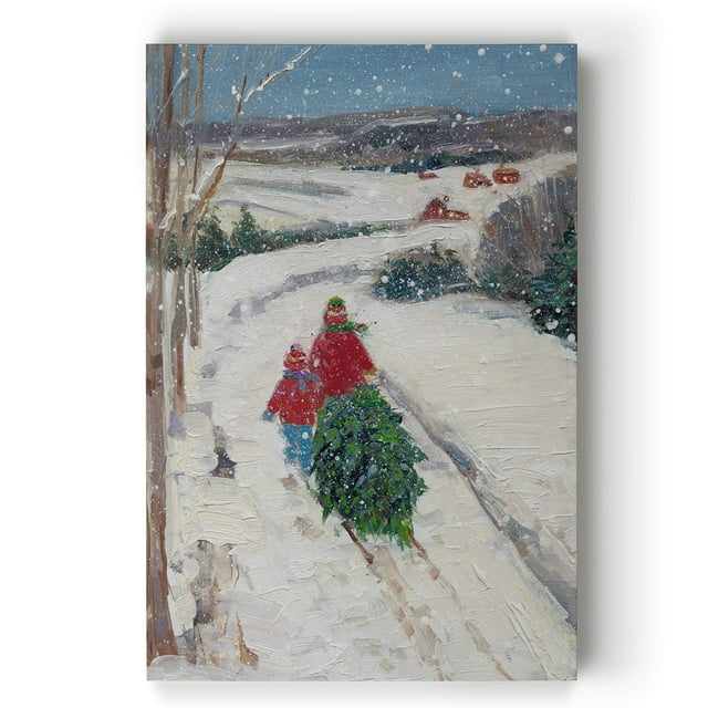 Renditions Gallery Tree' Gallery Wrapped Canvas Christmas Wall Art, 36x48