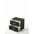 thumbnail image 5 of 15" X 22" X 23" Black (High Gloss) Wood Veneer (Paper) Nightstand, 5 of 5