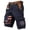 Navy, variant on GrmtClth American Flag Print Cargo Shorts for Men Patriotic 4th Of July Summer Short Relaxed Fit Multi-Pocket Short Pants Comfy Outdoor Trousers Army Green M