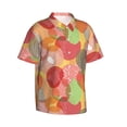 thumbnail image 2 of Hawaiian Shirt For Men, Colorful Fruit Mens Button Down Short Sleeve Shirt, Summer Beach Shirts For Men, 2 of 2