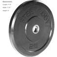 thumbnail image 2 of SteelBody by Marcy 25 lb. Olympic Bumper Weight Plate STBR-0025, 2 of 4