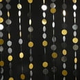 thumbnail image 3 of 35 piezas de puntos circulares dorados, plateados y negros con purpurina para decoración de fiestas, banderines de papel, decoración de fondo para bodas, 3 of 5