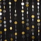 thumbnail image 3 of 35pcs Gold Silver Black Hanging Round Disc Garland Party Supplies Hanging Decoration Round Disc Streamer Round Streamers, 3 of 5