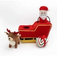 thumbnail image 3 of ZippyPaws Holiday Burrow(TM) Santa's Sleigh Plush Dog Toy, 3 of 3