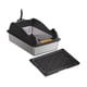 thumbnail image 2 of Caja de arena abierta Bandeja de arena para mascotas con parte superior abierta Entrada baja Gran capacidad Portátil para gatos Negro con tapete, 2 of 9