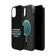 thumbnail image 2 of DistinctInk Tough Case for Apple iPhone 14 PLUS (6.7" Screen), Compatible with MagSafe Charging - Life Only Listens When I Talk In My Sleep, 2 of 6