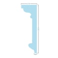 thumbnail image 6 of Ekena Millwork 41" Bottom Width x 45 3/8" Top Width x 8 5/8"H x 3/8"P Bedford Crosshead, 6 of 24