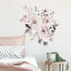 thumbnail image 4 of Watercolor Pink Flower Wall Stickers, Removable Vintage Painting Or Wallpaper, Peony Flowers Wall Decal, Pvc Floral Wall Sticker Mural For Nursery Liv, 4 of 4