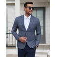 thumbnail image 6 of COOFANDY Mens Plaid Sport Coats, Two Button Lightweight Casual Blazer Stylish Suit Jacket for Daily Wedding, 6 of 9