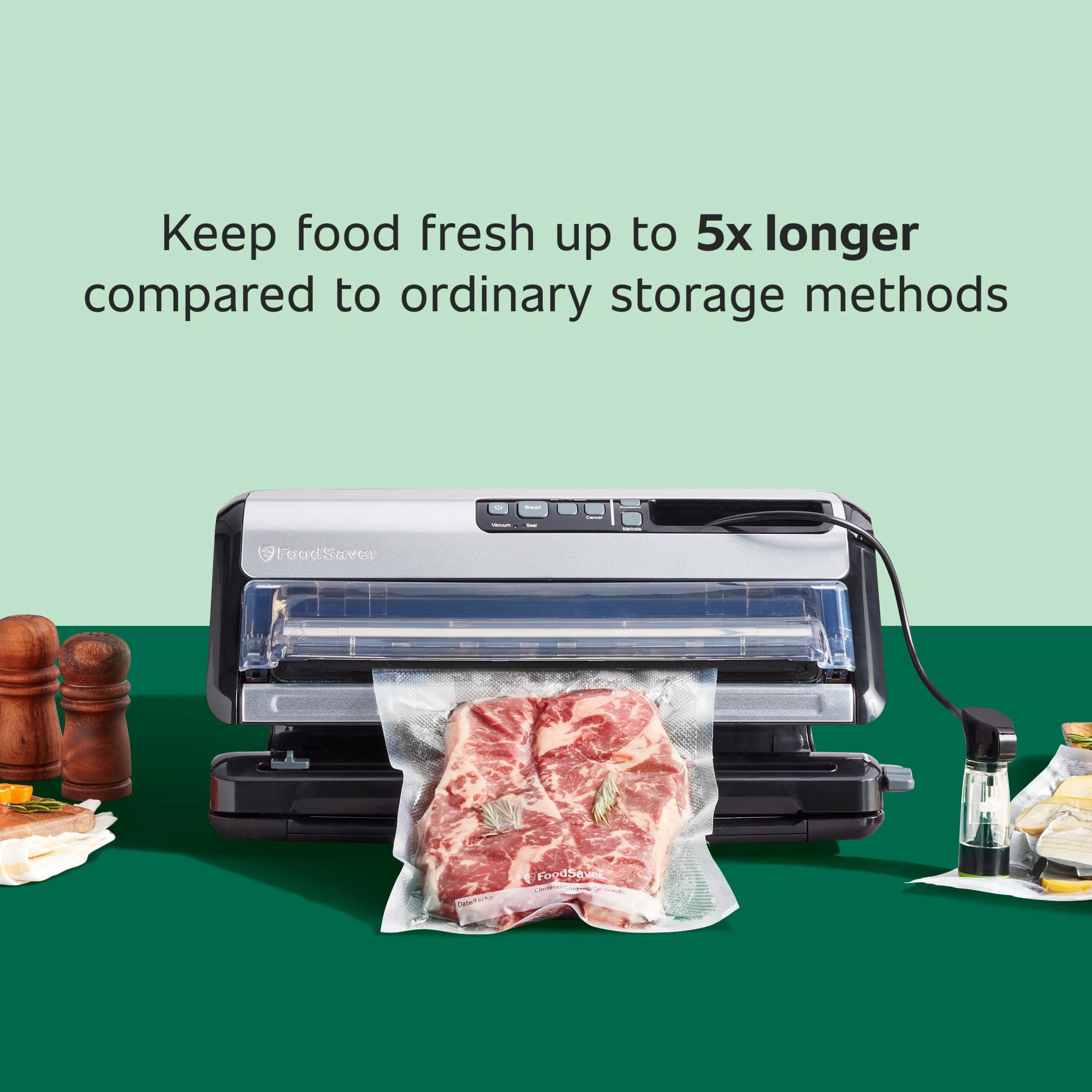 FoodSaver FM5000 Series 2-in-1 Vacuum Sealing System and Starter Kit