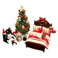 thumbnail image 2 of Modelo de Árbol de Navidad Artesanal BLESIY Casa de Muñecas en Miniatura, 2 of 8