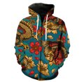 thumbnail image 5 of Sudadera con capucha y cremallera con estampado 3D retro de Orient Cobra Dragon para hombre, sudadera de manga larga a la moda, sudadera con capucha estilo Harajuku, 5 of 5