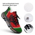 thumbnail image 4 of Watermelon Red And Bright Walking Shoes for Men Woman Lightweight Tennis Fashion Elastic Sports Shoes Cushion Basketball Shoes, 4 of 7