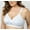 White, variant on Wire Free Crossover Lace Bra