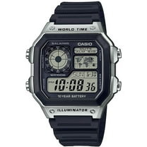 Casio Adult Male Japanese Quartz Watch with Black Resin Strap Wristwatch (Model: AE-1200WH-1CVCF)
