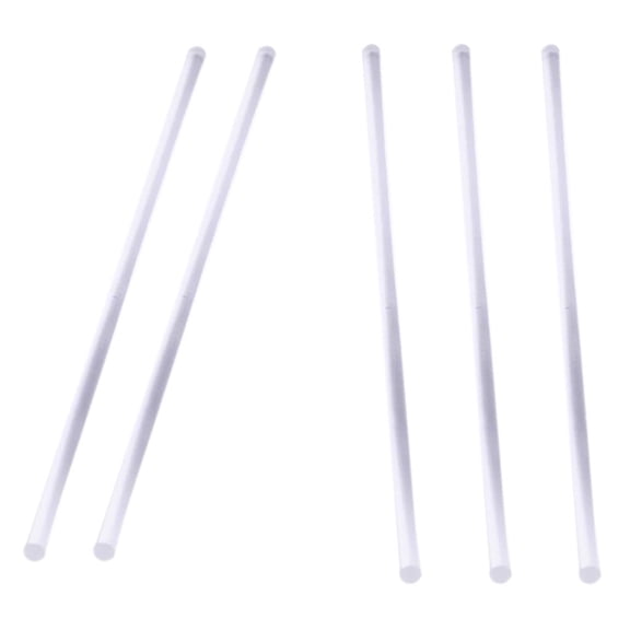 5 Pieces Acrylic Clear Round Rod 250mm Length For Model Scene DIY
