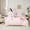 Pink, variant on jejeloiu Cartoon Cute Floral 7-Piece Twin Bedding Sets,Pink Purple Butterflies Bedding Comforter Set For Girls Reversible