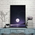 thumbnail image 3 of IDEA4WALL Framed Canvas Wall Art for Living Room, Bedroom Moon with Bright Canvas Prints for Modern Home Decoration Ready to Hang, 3 of 4